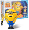 Minion Despicable Me 4 Spielzeug, 4,7 Zoll Mega Dave Actionfigur, 6 Änderungsausdrucks mit versteckten Taschen Minion Modell Set, Geschenk für Kinder ab 8 Jahren
