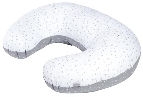 Pepi - Stillkissen - Stillhörnchen - Still Kissen Nursing - Stillkissen Baby - Lagerungskissen - Schwangerschaftskissen - Kissen Schwangerschaft - Pregnancy Pillow - (Grey Galaxy)