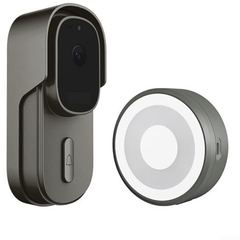 Doorbell Camera with Wireless Chime, For Tuya Wifi Smart Doorbell PIR Motion Detection Video Intercom Monitor Door Bell(200W)