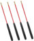 KOMBIUDA 2 Paar Jonglier-Diabolostäbe mit rutschfestem Griff massiver Glasfaserstab Diabolo-Jonglierspielzeug mit Kupferkopf 44 5 cm Länge