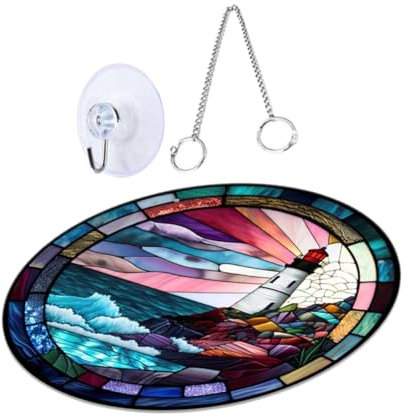 Alipis Acryl Leuchtturm Anhänger Zum Aufhängen Dekoratives Wandornament Acryl Hängeschild Für Garten Deko