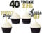 24 Pcs Glitter 40th Birthday Cupcake Toppers for Celebrating Forty Years Old Birthday Party Decorations for 40th Anniversary Party Supplies (Black&Gold)