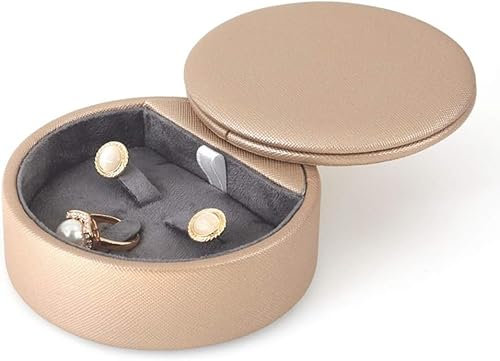 Joyero Joyero Joyero con bandejas de joyería de tapa giratoria Organizador Bandejas de exhibición de almacenamiento de joyas para el collar de pendientes Organizador de joyería de joyería (color: caja