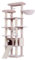 Heybly Árbol para Gatos, 200 cm de Altura Torre para Gatos, con 11 Postes, 2 Plataformas, 1 Cuevas, Cesta, Hamaca, 3 Pompón, Multinivel para Gatos Grandes, Beige Marrón HCT033MU