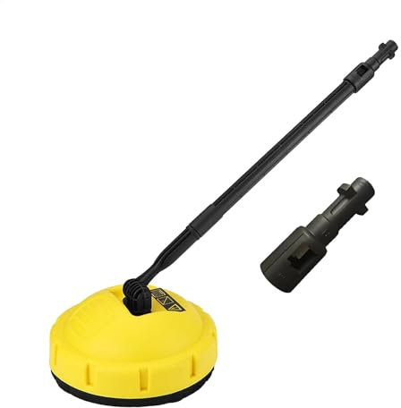 Pulitore ad alta pressione per esterni, spazzola per pavimenti, spazzola lavapavimenti, costruzione ABS, facile da usare, 24 x 45 cm, per pulizia ad alta pressione, miglioramento della casa,
