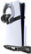PS5/PS5 Pro/Slim Wall Mount Kit - Steel Wall Mount for PlayStation 5 Standard/Slim/Pro Console, Space-Saving Design with Headset Holder, Enhanced Cooling - Fits PlayStation 5 Disc & Digital Edition