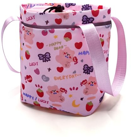 ANPNELEC Lenkertasche Fahrrad Kinder, Fahrradkorb Vorne - Rosa