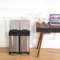 FairyLee Poubelle de recyclage double avec pédales,Poubelle à double -Compartiment 2 x 20 L-Pédales en Métal,Poubelle de cuisine