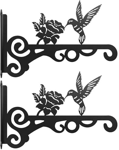 Zhadyu Porte-d'Intérieur | Crochets Muraux en Fer Renforcé pour ,Supports Extérieurs pour Jardin, Balcon, Terrasse, Arbre et Rampe