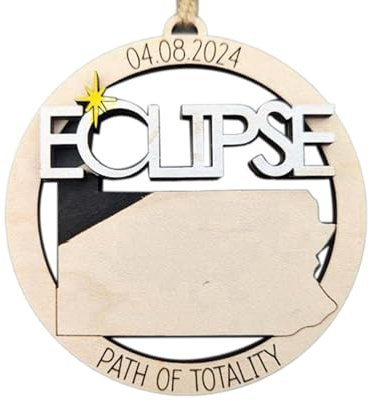 Flaroey 2024 Ornament, 2024 Decorations, 2024 Eclipse Souvenir F