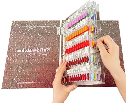Livre À Ongles - Nuancier De Couleurs Magnétique Pour Design D'Ongles De Salon | Organisateur à Reliure Accessoires d'Art Manucure pour Femmes et Prothésistes Ongulaires Étagère