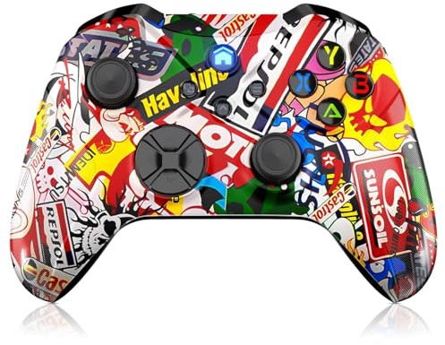 Gamrombo Manette sans fil pour Xbox One, Xbox Series X/S, Xbox One X/S, PC avec prise casque 3,5 mm Turbo, fonction macro
