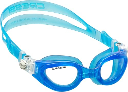 Cressi Right Small Fit, Occhialini per Nuoto, Piscina e Snorkeling Unisex-Adulto, Blu