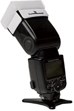 LumiQuest UltraBounce LQ-116, Light Distribution Device with UltraStrap, Universal Classic Design for External Camera Flashes, Black