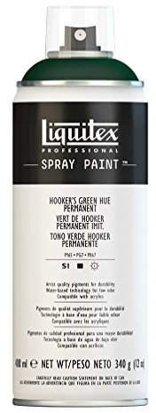 Liquitex 4450224 Professional Acryl Spraydose 400ml – Hookers - Grün permanent Imit. – Lichtecht, frostbeständig, mattes Finish, für Innen- & Außenbereich