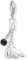 THOMAS SABO Damen-Anhänger Ethno Bär 925 Silber Onyx schwarz Rundschliff - 1332-168-11