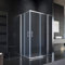 Glasdeals SPA-FIX Cabine de douche Double porte coulissante en verre 90 x 90 cm, 100*80*195cm ohne Duschtasse