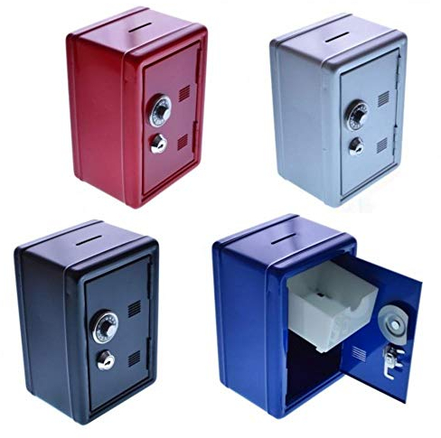 trendaffe Spardose Tresorschrank mit Kombinationsschloss und Schlüssel - Sparbüchse Sparschwein