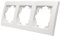 McPower Marco Triple | Flair | Marco Triple para Enchufes, Interruptores, Cubierta de Interruptor 81 x 223 x 10 mm Blanco Mate