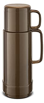 ROTPUNKT Premium Isolierflasche 80 ANDREAS I Thermokanne I Trinkflasche I isolierkanne I schadstoffrei I Babynahrung I Thermoflasche I Glaseinsatz (500 ml, shiny nougat)