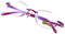 LUFF Reading Glasses Hd Anti-Blue Diamond Cut Edge Frameless Reading Glasses rose