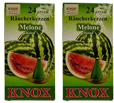 KNOX Räucherkerzen 2er Set - Melone - Menge: 48 Stück - Made in Germany