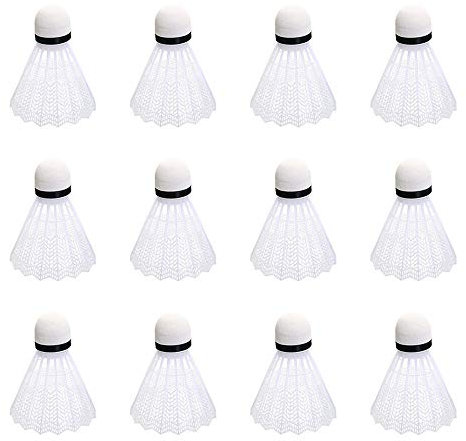 Colorful_Federbälle 12 Stück Badminton Bälle Federball-Set Badminton-Bälle