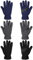 Syhood 3 Paires Gants d'Hiver Chauds Enfant Gants en Polaire Douce Mitaines Chaudes pour Garçon Fille (Noir, Bleu Marine, Gris, M)