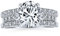 Classic 2.5CT Brilliant Cut Solitaire Oval AAA CZ Pave Band Inset Guard Enhancers Jubiläum Verlobungsring Ehering Set für Frauen .925 Sterling Silber