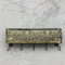 Briefhalter Wandhaken Organizer Schlüsselaufhänger Vintage Briefhalter Schlüssel Lagerregal Edelstahl Mesh/Korb Netz/Gewebe,Gänseblümchen,Bronze,10x1.6x4 Zoll