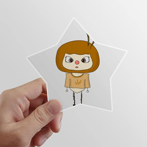 Beauty Gift Pflanze Weizenfeld Farmer Gelb Essen UU Star Sticker Waterproof Vinyl Car Helm Decal