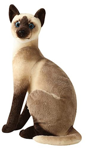 LAARNT 20cm Siamkatze Plüschtier Kuscheltier Stofftier für Süße Haus Deko
