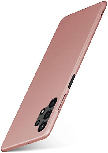 moex Alpha Case für Samsung Galaxy A13 (4G) Hülle Ultra Dünn, Schutzhülle mit erhöhtem Kameraschutz, Slim Cover Hardcase Backcover, Dünnste Handyhülle Minimalistisch, Rosegold
