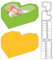 GLOBLELAND Herzförmige Box-Stanzformen, 3D-Geschenkbox, Kohlenstoffstahl, Stanzschablone, Liebesherz-Rahmen, Prägeschablonen, Vorlage Für Dekorative Prägung, Papier, Karten, DIY, Scrapbooking, Album