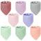 Vicloon Muslin Baby Lätzchen, 8 Stück Super Saugfähige Bio-Baumwoll Halstuch Babys, 100% Baumwolle Musselin Halstuch, Sabberlätzchen Baby, Sabberlätzchen für Säugling Kleinkinder Jungen Mädchen
