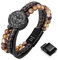 armband herren, lederarmband herren,armband herren leder, herren armband, braunes armband,kompass armband,schmuck herren(braun,achat,23cm)