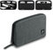 SIMTOP Piccola Borsa Organizer Per Cavi,Borsa da Viaggio impermeabile per dispositivi Elettronici da viaggio per cavo di Ricarica USB per Borsa Cavi di Archiviazione per Lavoro Gris Piccolo
