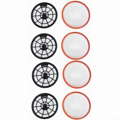 QOXEZY Staubsaugerfilter-Set, für Dirt Devil DD2720, Motorschutzfilter + Abluftfilter, Set für DD2651-0 DD2651-1 DD2650-1 (4Sets)