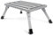 Wiltec Tritthocker klappbar Trittleiter mit 1 Stufe aus Aluminium Camping Klapptritt bis 220 kg mit Rutschfester Oberfläche Hocker faltbar Leiter