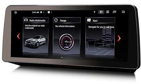 Erisin 12,3 Pouces 8+128GB 8 Core Android 14 Autoradio Stéréo pour BMW 5 Series E60 E61 Système CCC Support GPS Navi sans Fil Carplay IPS WiFi Dab+ DSP Android Auto Bluetooth 5.0 SWC Ecran Tactile