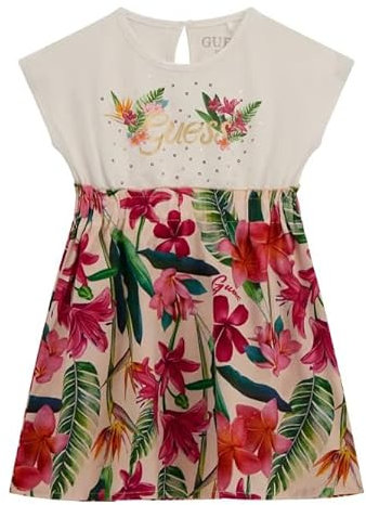 GUESS Vestito per Bambine e Ragazze Fucsia 4 Anni (104cm)