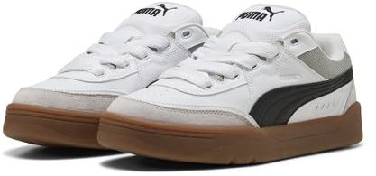 PUMA Tenis Unisex Park Lifestyle Sk8, Puma Blanco Puma Negro Pluma Gris, 45 EU