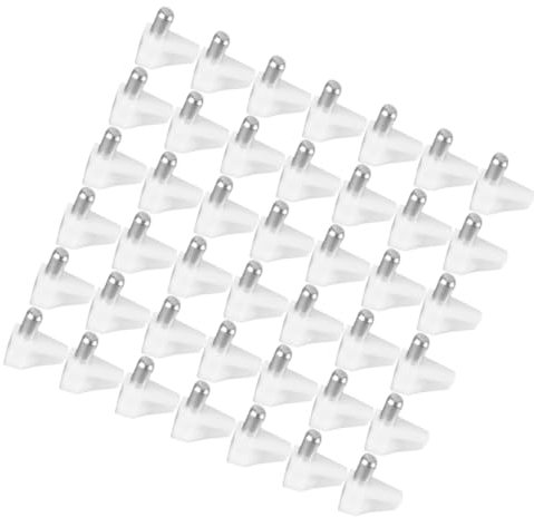 HOMSFOU 100stücke Teiliges Regalstifte Weiß Große Regalhalter Für Schränke Einlegeboden Halterung Stabiler Möbel-einlegebodenstütz Für Küchen Bücherregale Langlebige Fachbodenträger