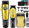 LQT Tagliacapelli Uomo Professionale, Macchinetta per Capelli, Portatile LED Taglia Capelli per Uomo Elettrica Senza Fili con Kit, Con Rasoio Elettrico Barba e Tagliacapelli Professionale in Dotazione