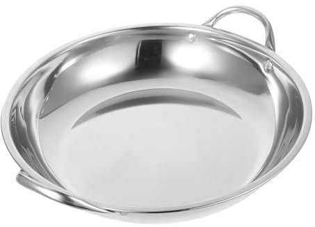 iplusmile Edelstahl-Wok Topf Kleiner Edelstahltopf Stahltopf Ramen-Topf Kleine Kochtöpfe Zum Kochen Kochwerkzeug Einfach Zu Reinigen Für Küche Hot Pot Restaurant