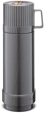 ROTPUNKT Premium Insulated Flask 65 I Thermal Jug I Drinking Bottle I Insulated Jug I Non-Toxic I Thermal Flask I Glass Insert - 24 Hours Hot (Silverlight C351)