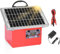 32KM - 12V Solar Pastor Electrico, Recinto eléctrico con panel solar de 5 W, 0,5J 9,5 KV, pastor eléctrico con batería de plomo 7 Ah, para vacas, ganado, cría de aves de corral, pastor
