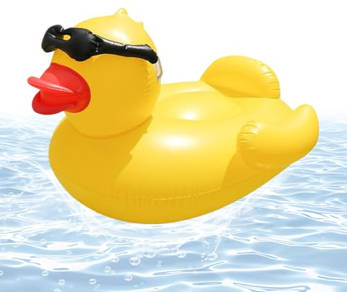 Duroecsain -Ente Pool | Riesenente aufblasbare Ente für Erwachsene, Wasserspielzeug, schwimmender Stuhl für Erwachsene, Mädchen, Garten, Karneval, Party, Event