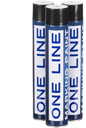 STICK2 Black Line Marker Spray Paint 750ml, 3 Cans | Fast-drying, high-visibility line marking paint for concrete, grass, asphalt, warehouses and sports pitches.