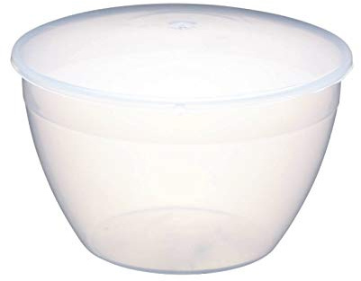 KitchenCraft Plastic Pudding Basin with Lid, Large, 1.7 Litre (3 Pint) | Steam-proof and boilable polypropylene build withstands up to 9 hours of steaming, with dishwasher and microwave-safe utility